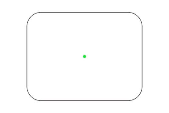 Green Illuminated 3 MOA dot sight with 21mm lens